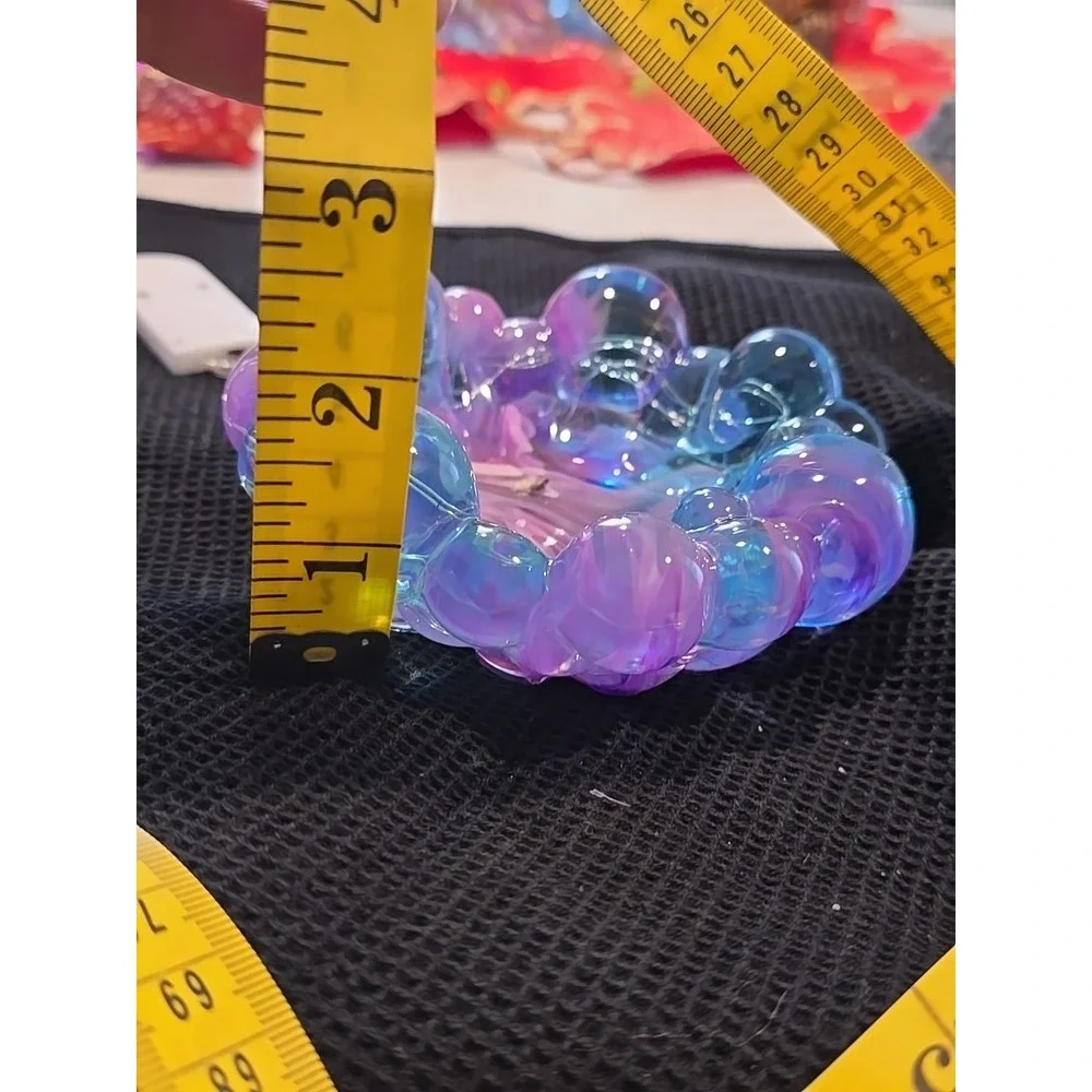 Handmade Resin‎ Bubble Bowl Decoration Keys Gift Wrapped Candy Light Up 656